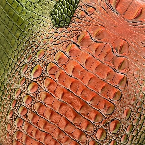 Brahmin Duxbury Satchel Limeade Green Melon Ombré NWOT - Picture 4 of 12